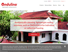Tablet Screenshot of onduline.com